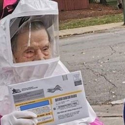 This 102-year-old Jewish Grandma Is Going Viral For Mailing Her Absentee Ballot In A Hazmat Suit