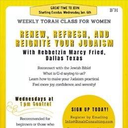 Renew, Refresh and Reignite Your Judaism with Rebbetzin Marcy Fried