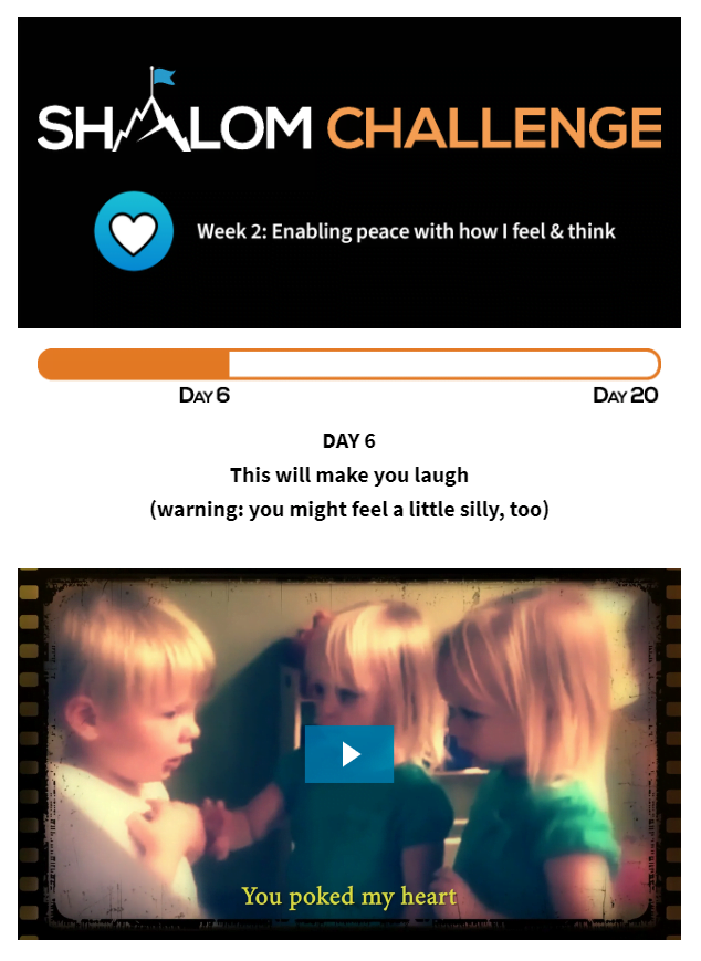 MUST SEE VIDEO: CCHF Shalom Challenge Day Six: This Will Make You Laugh 1