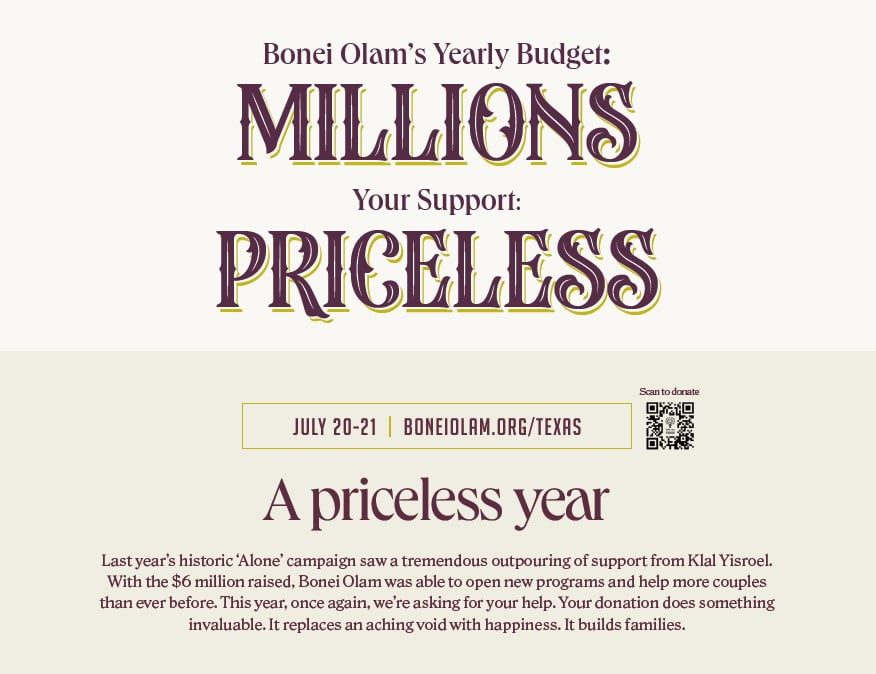 Bonei Olam Priceless 2024