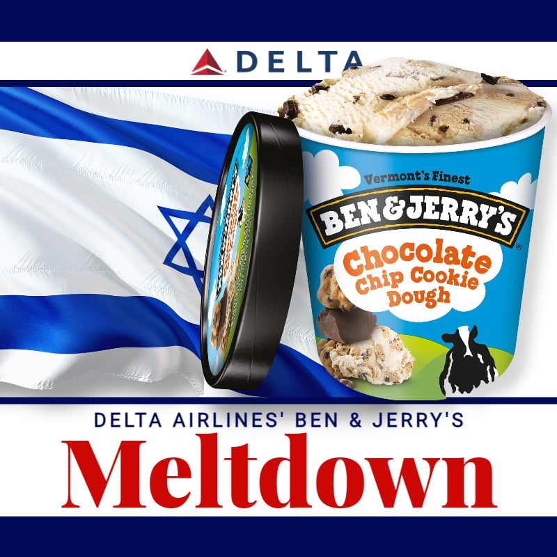 Delta Passengers Outraged At Airline’s Serving Ben & Jerry’s On Flight To Israel. Meltdown
