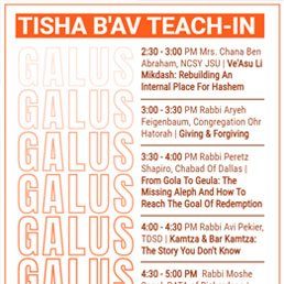 2021 Tisha B'Av Teach-In 3 2021 Tisha B’Av Teach-In