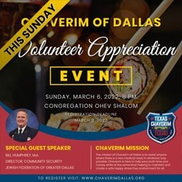 Chaverim Volunteer Appreciation Event
