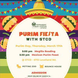 Exciting Mexican Purim Party at STCD