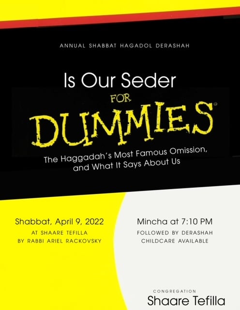 Is Our Seder for Dummies? The Haggadah’s Most Famous Omission and What It Says About Us.