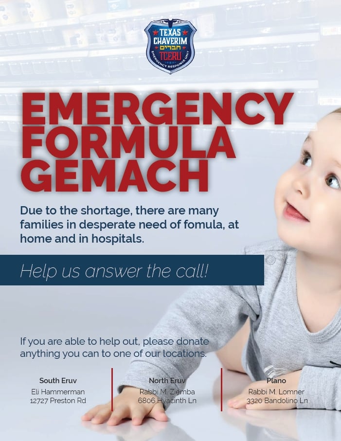 Emergency Formula Gemach