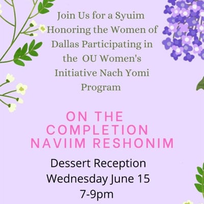 Nach Yomi Dallas Siyum