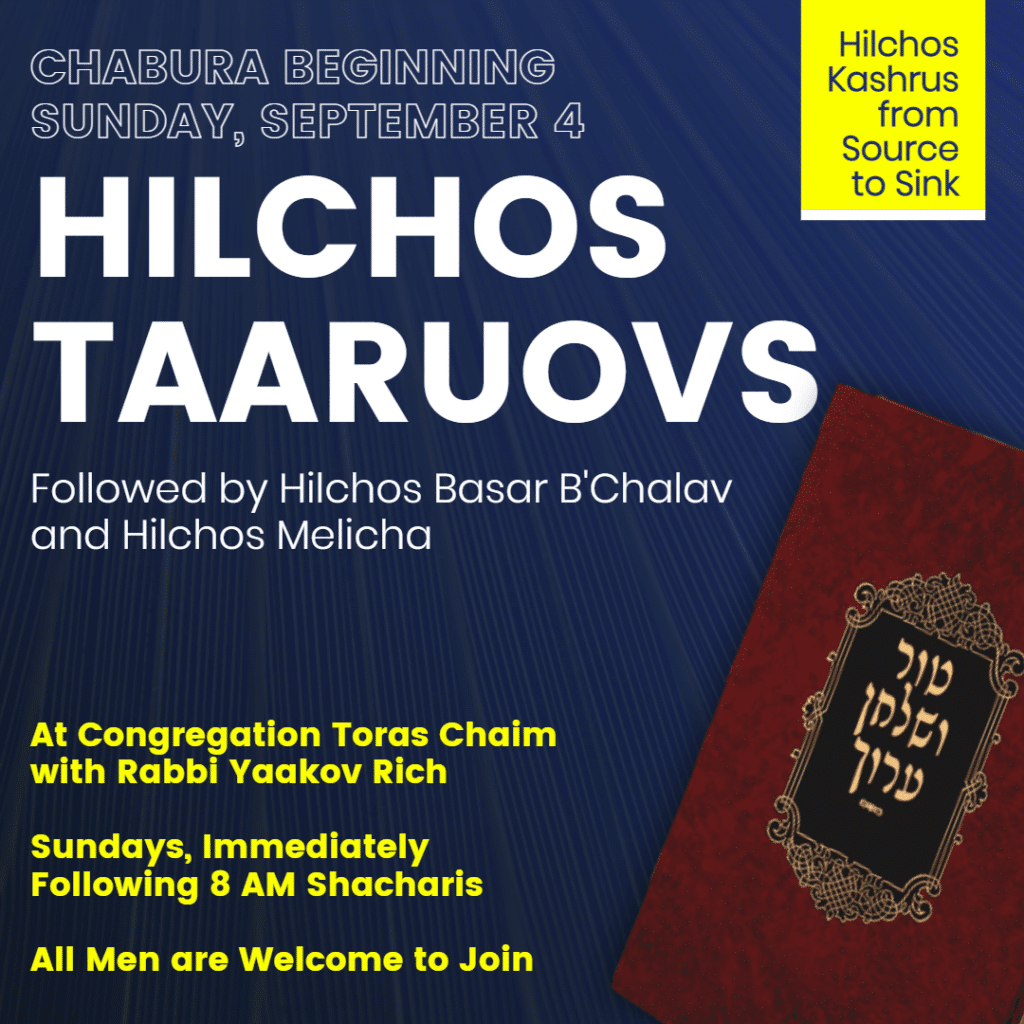 CTC CTC Hilchos Taaruvos Chabura for men