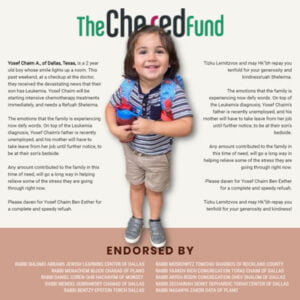 The Chesed Fund for Yosef Chaim A of Dallas, Texas 6 The Chesed Fund for Yosef Chaim A of Dallas, Texas