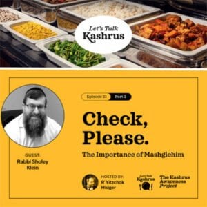 Watch: Let’s Talk Kashrus: The Importance of Mashgichim: Part II (with our own Rabbi Sholey Klein)