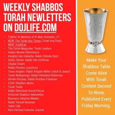 Torah Downloads: Shabbos Emor 5783