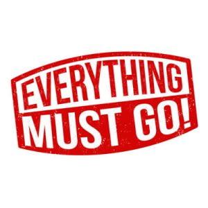Everything Must Go. Appliances, Beds & Tables. Great Deals Available