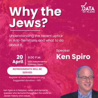 Don’t miss this Thursday’s international speaker, coming to Plano.