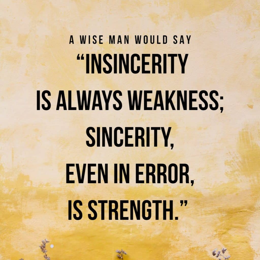 Outlooks & Attitudes: Sincerity 1