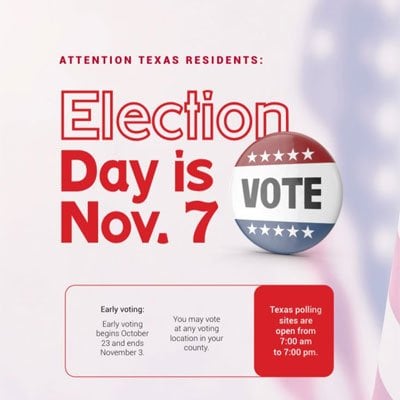 Texas: Election day!
