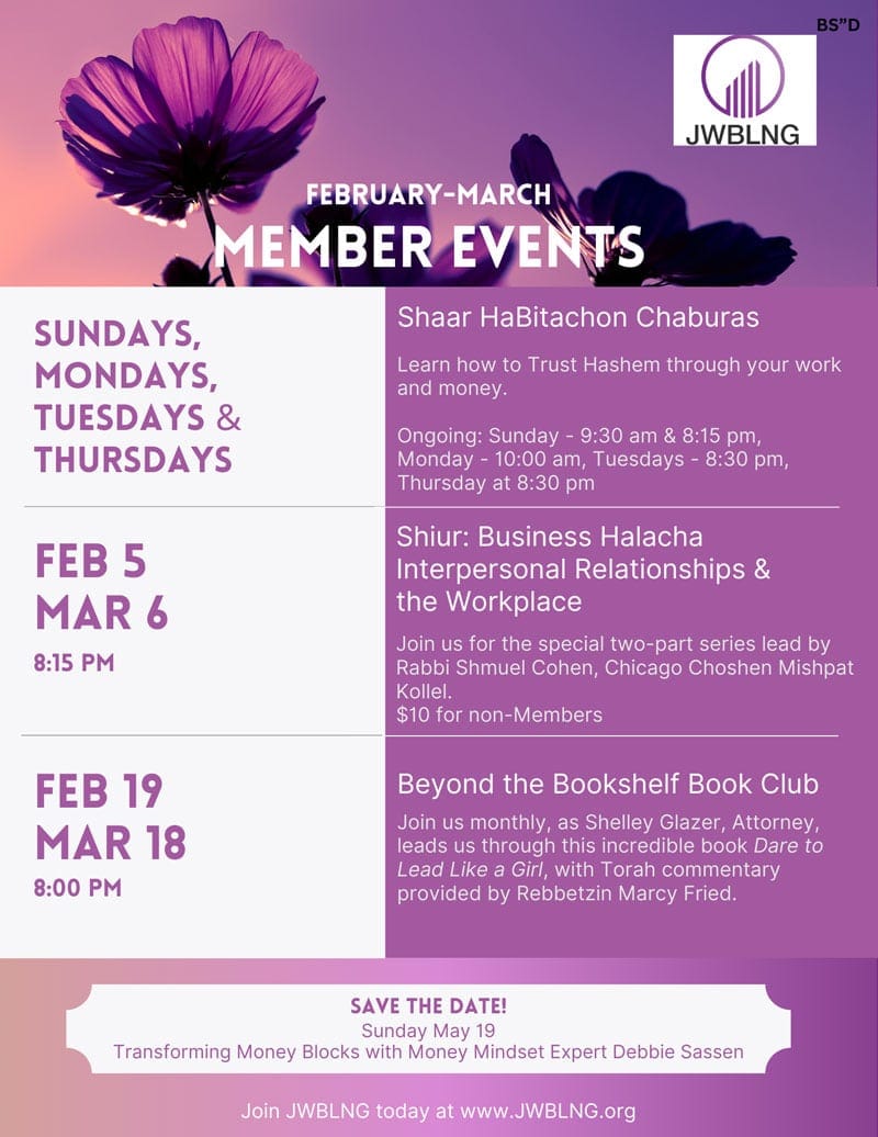 JWBLNG Q&A plus March Events