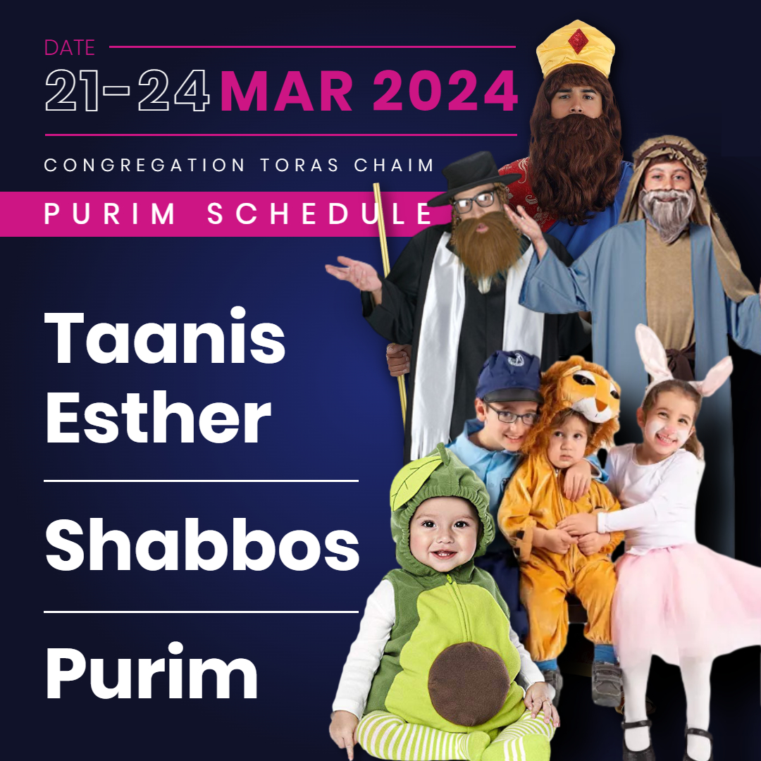 CTC Taanis Esther - Shabbos - Purim 5784 1 CTC Taanis Esther - Shabbos - Purim 5784