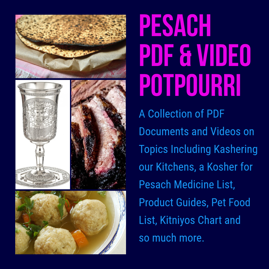 2024 Pesach PDF & Video Potpourri 1 2024 Pesach PDF & Video Potpourri