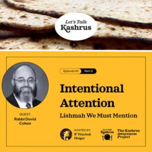 Intentional Attention - Let's Talk Kashrus 7 Intentional Attention – Let’s Talk Kashrus