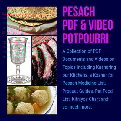 2024 Pesach PDF & Video Potpourri