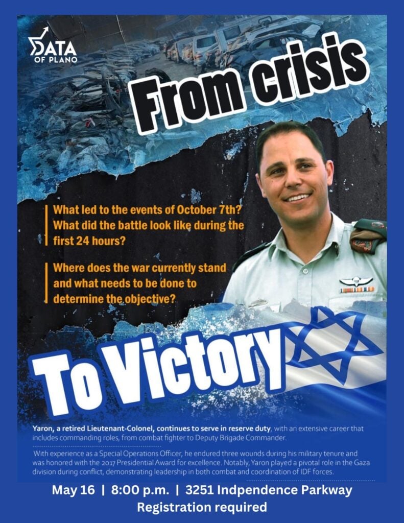 DATA of Plano: From Crisis to Victory: What led to the events of October 7th? How do we achieve our objective? 1 DATA of Plano: From Crisis to Victory: What led to the events of October 7th? How do we achieve our objective?