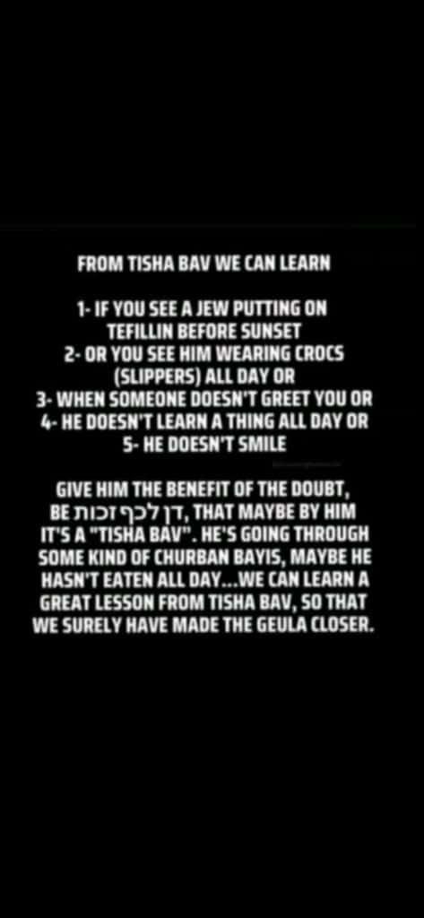 What We Can Learn from Tisha B'Av