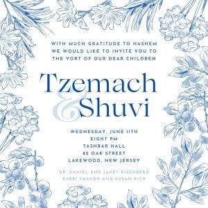 Mazel tov to Rabbi Yaakov and Rebbetzin Susan Rich 11 Mazel tov to Rabbi Yaakov and Rebbetzin Susan Rich