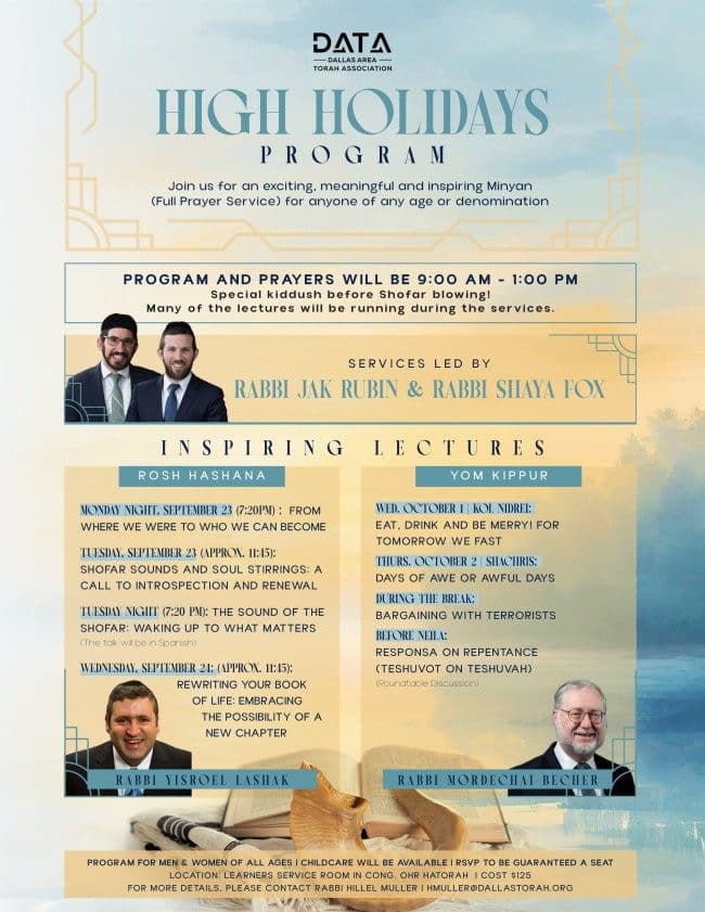 DATA High Holidays Programs