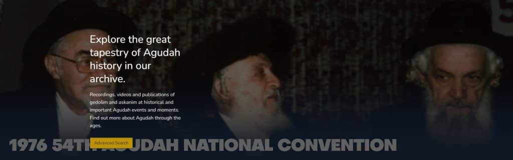 AMAZING TO SEE: A Window Into History - Agudah’s New Online Archive Brings Decades of Torah Leadership to the Public  2