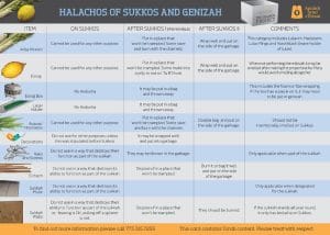 Halachos of Sukkos and Genizah